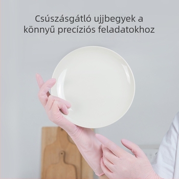 Nitril kesztyűk, konyhai használatra, tartósak, vízállóak, 26 cm hosszúak, mosáshoz és mosogatáshoz