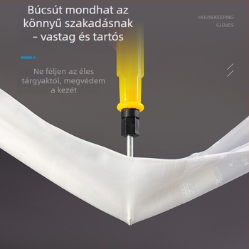 FE2228 Átlátszó PVC mosogatós kesztyű hosszú mandzsettával, konyhai használatra, tartós és vízálló