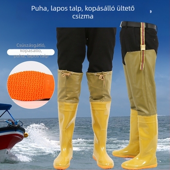Túl térdig érő rizsültető csizma, puha talppal, vízi cipő rizsföldekhez, csúszásmentes, kopásálló, uniszex