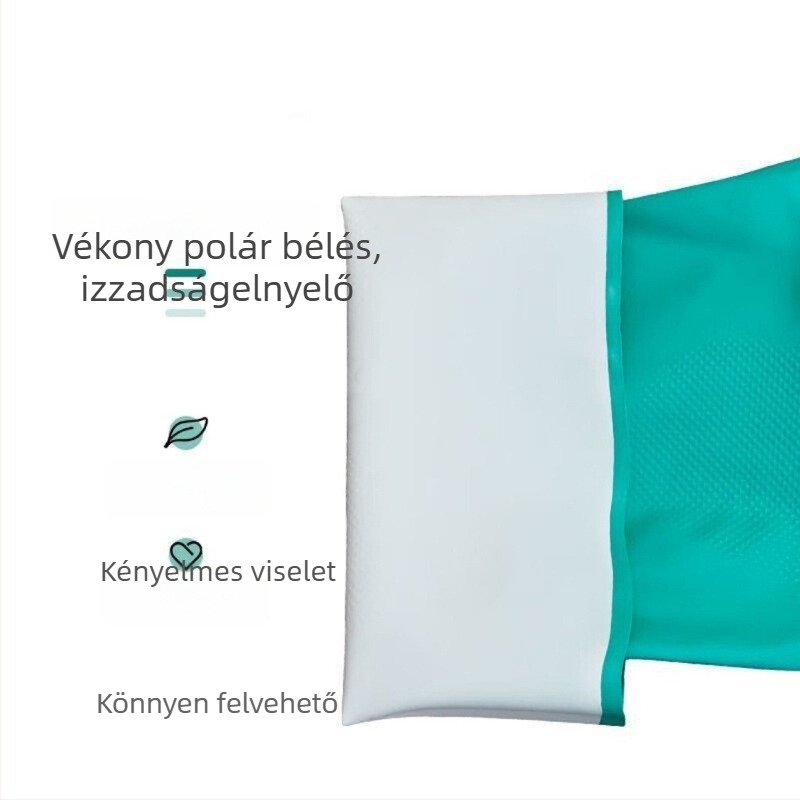 Zöld nitril kesztyűk ipari védelmi célokra, vastagított kivitel, vízálló, konyhai élelmiszer-kezeléshez, olajálló és kopásálló.