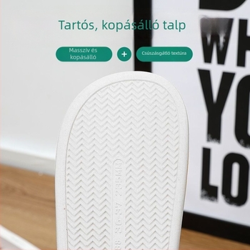 Uniszex nyári slide papucs – beltéri és kültéri használatra, csúszásmentes, nagy méret, puha PVC talp
