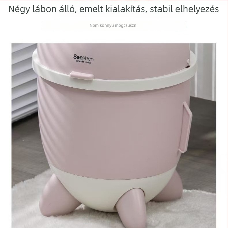 Rakéta alakú szemetes háztartási használatra – beépített tárolóedény a nappaliba, konyhába és fürdőszobába