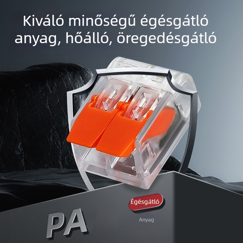 PCT Átlátszó vezeték-csatlakozók 412/413/415 gyors csatlakozó terminálok, 75/80/90 db
