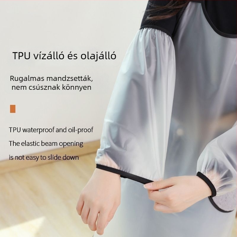Új stílusú TPU konyhai ujjvédők – vízállóak, olaj- és szennyeződésállóak, uniszex otthoni feladatokhoz