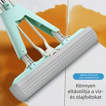 Abszorbens szivacs mop érintkezés nélküli használathoz, száraz és nedves tisztításra, összecsukható, könnyű otthoni takarításra
