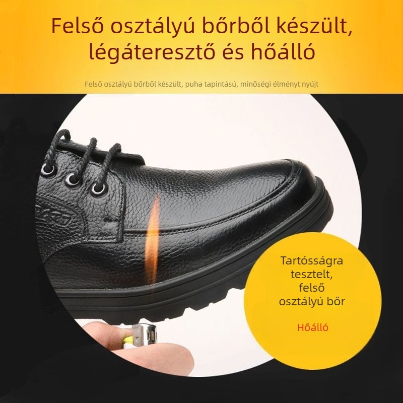 Valódi bőr férfi cipő, puha talppal, üzleti-casual stílusú cipő fiataloknak