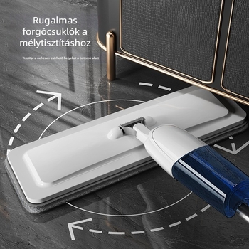 Új permetezős felmosó otthoni használatra, lapos kialakítás, kézzel mosható, nagy, tisztítás egy lépésben, nedves és száraz használatra.
