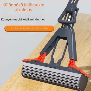 Szivacs mop, 2026-os új modell, összecsukható teleszkópos hossz 100–120 cm, nedvszívó, otthoni használatra