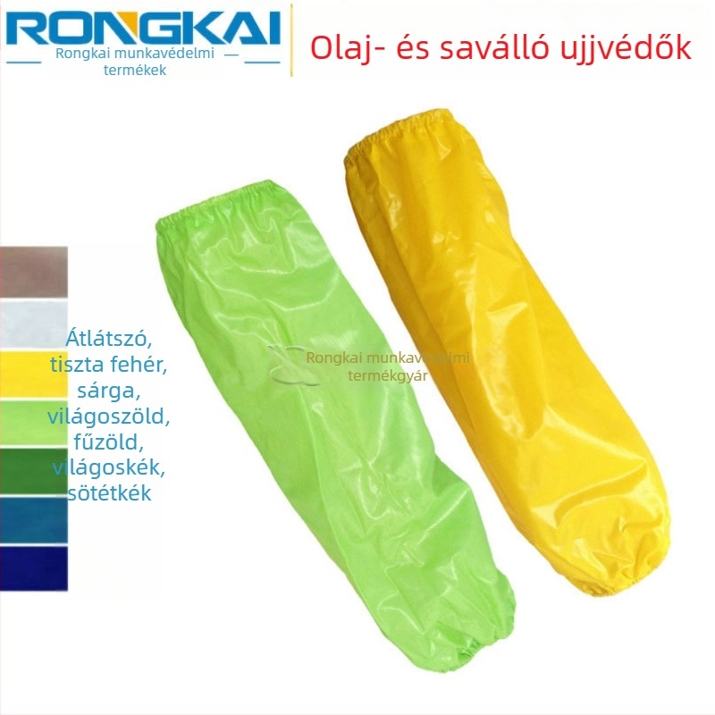 PVC hosszú konyhai védőhüvely – olajálló, sav- és lúgálló, kopásálló, szennyeződésmentes