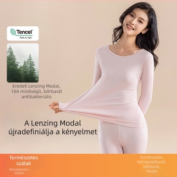 Női varrat nélküli termo készlet, 92% modal, antibakteriális, meleg – felső és alsó