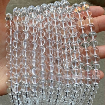 K9 átlátszó fehér kristályüveg gyöngyök, 8 mm, kézzel fűzött karkötő- és nyaklánc készítéséhez