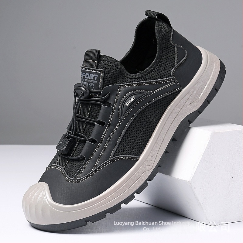 2026-os új férfi hálós casual cipő — lélegző, könnyű, divatos vastag talpú sneaker mindennapi használatra