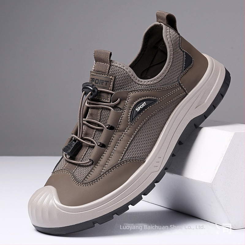 2026-os új férfi hálós casual cipő — lélegző, könnyű, divatos vastag talpú sneaker mindennapi használatra