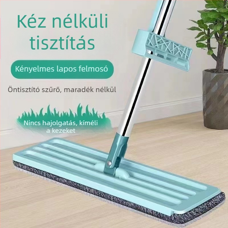 Kéz nélkül kicsavarható lapos felmosó – könnyű padlótisztítás konyhához és fürdőszobához