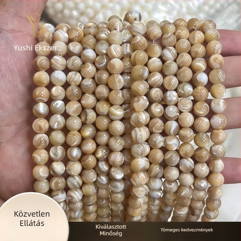 Természetes csigahéj gyöngyök, patkó alakúak, DIY nyakláncokhoz és karkötőkhöz