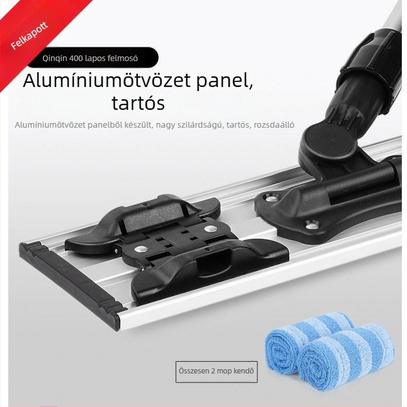 Meiliya síkmop mikroszálas rongyokkal, érintés nélküli felmosás, otthoni padlótisztítás
