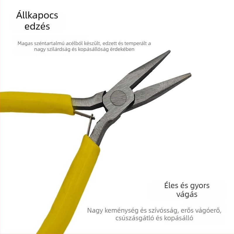 5 hüvelykes mini hegyes fogó, fogak és penge nélkül, kis kézi eszköz ékszerek DIY-hez