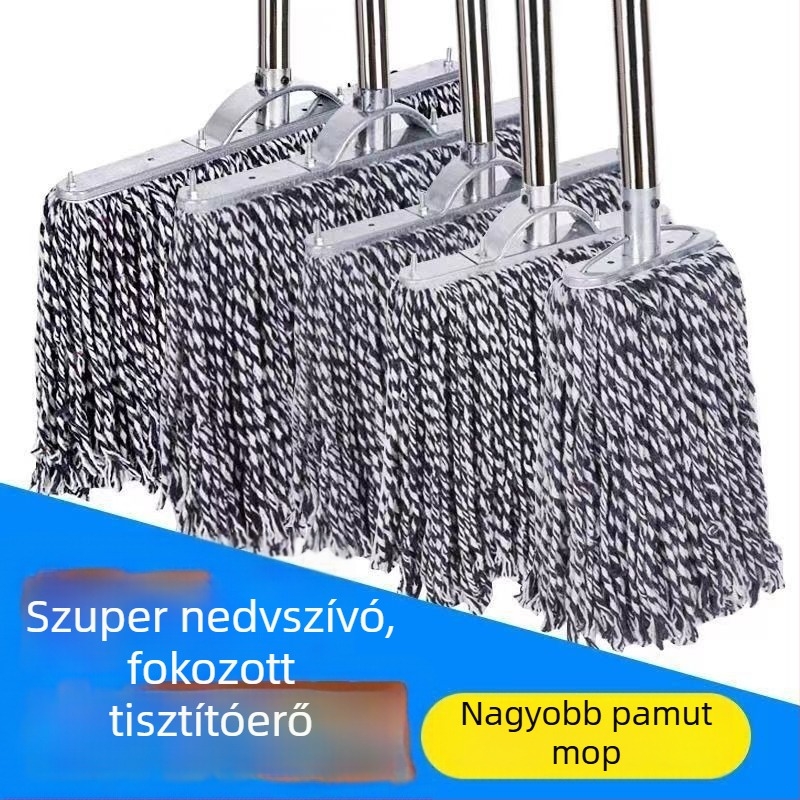 Rozsdamentes acél felmosó, ipari minőség, nagy méret, kiváló nedvszívó képesség, osztálytermekhez, irodákhoz és otthonokhoz, könnyű, kopásálló