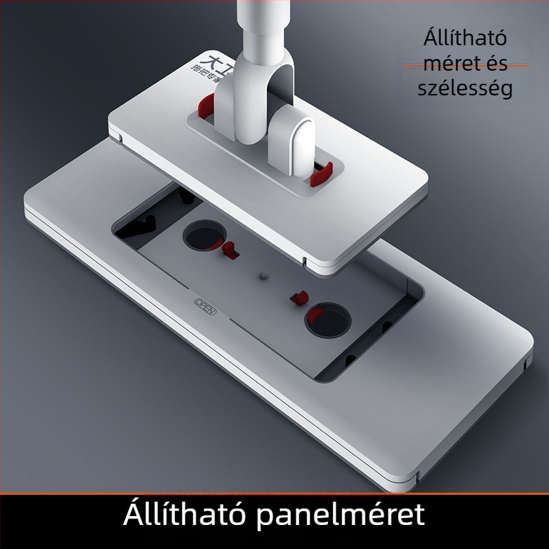 Széles-paneles lapos felmosó klippel a textilhez, száraz és nedves használatra, modell Z15