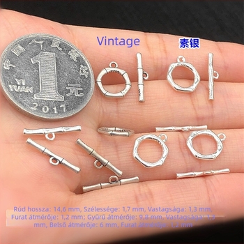 S925 Sterling Silver, Bamboo‑Joint dizájn, OT csatlakozózár, kristály-gyöngyökkel átszőtt karkötő és nyaklánc, kézzel készített DIY ékszer-kiegészítő