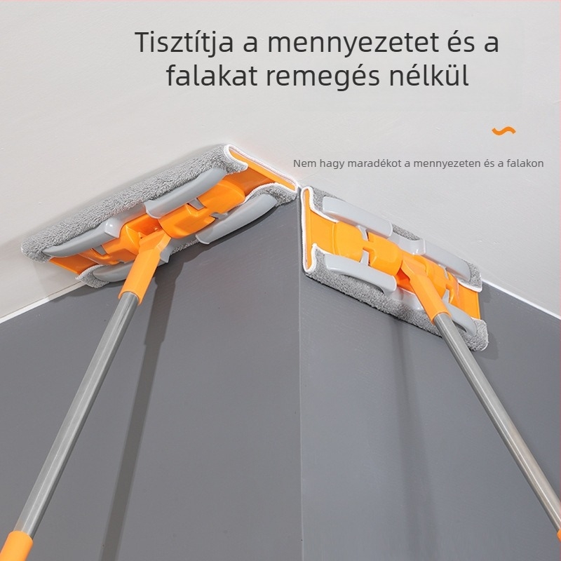 Qian Xili Teleszkópos falfelmosó mikroszálas fejjel, mennyezethez, falakhoz, tetőhöz és csempéhez