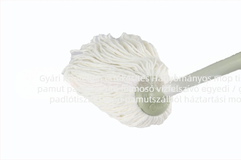 Hagyományos mop, tiszta pamutból készült padlómop, nedvszívó, testreszabható, háztartási használatra