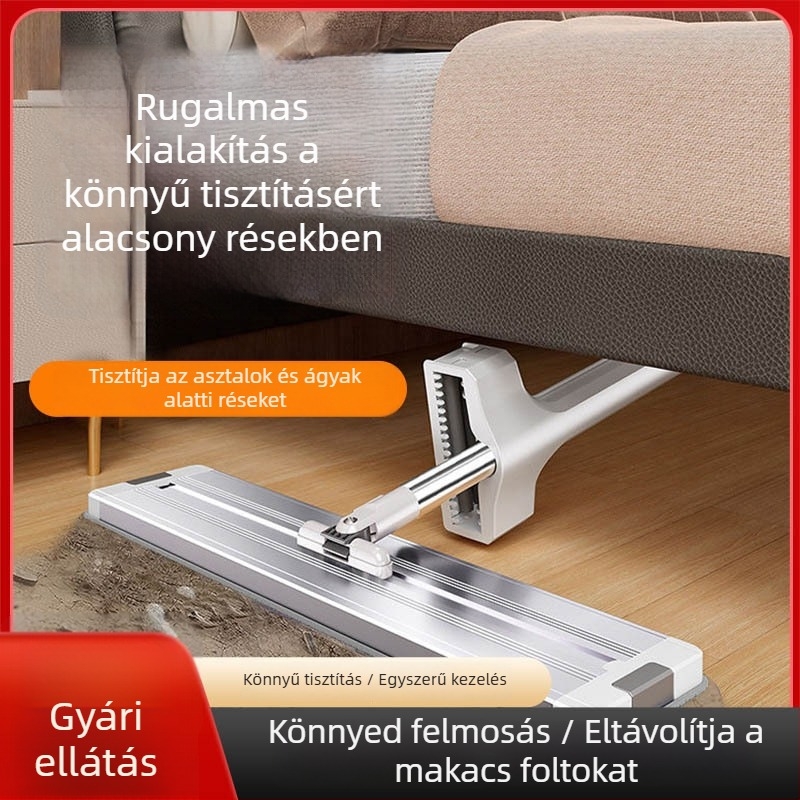 Kétfunkciós nedves és száraz padló mop, kézmosás nélkül, otthoni használatra