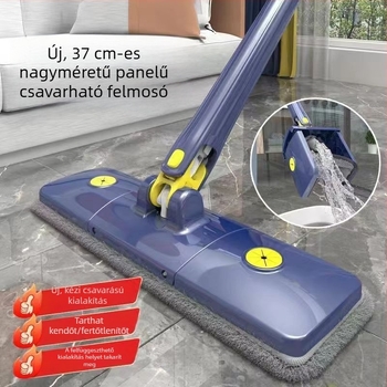 Érintésmentes, összecsukható lapos felmosó automatikus kicsavaróval, otthoni használatra
