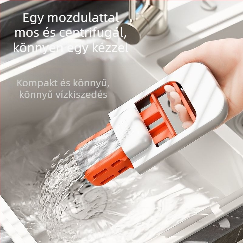 Mini konyhai mop szivaccsal, kézben tartható, abszorbeáló tisztító eszköz