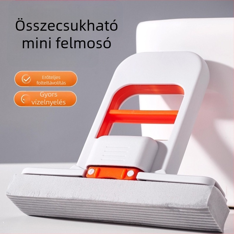 Mini konyhai mop szivaccsal, kézben tartható, abszorbeáló tisztító eszköz