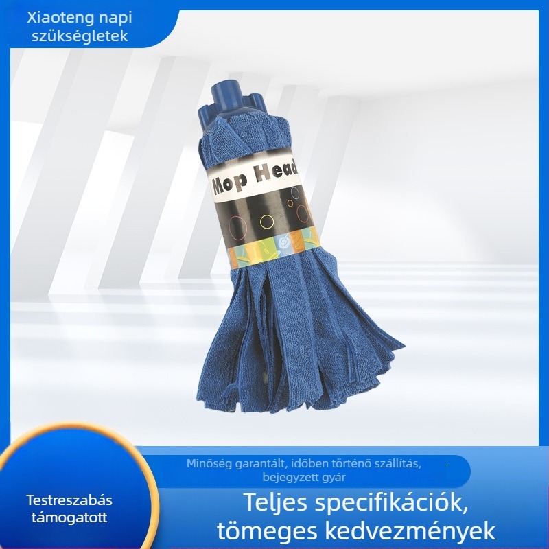 Ultra‑finom rost mikroszálas csíkos mop fej cserélhető kendővel, vastagított anyag, testreszabható mop fej