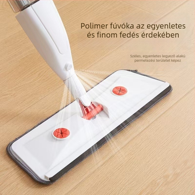 Lapos permetező felmosókaparóval, háztartási tisztítás, érintésmentes mosható felmosó textíliával és arctörölközővel
