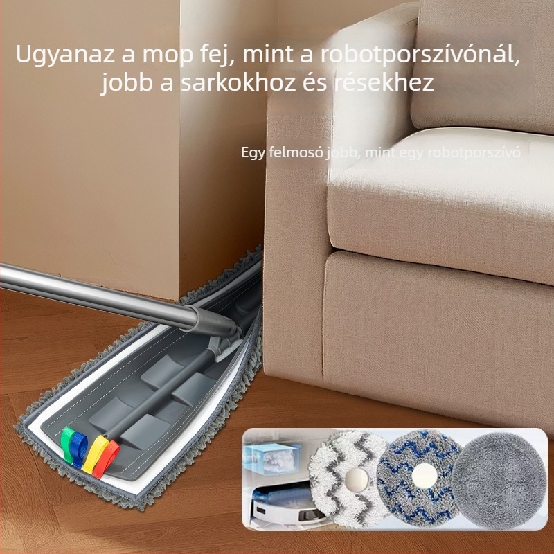 2025 Chenille lapos szilikon felmosó háztartási használatra, nagy méretű, könnyen használható fa padlókhoz, új modell