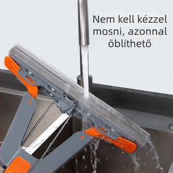 Összecsukható szivacs mop háztartási használatra, érintésmentes tisztítás, száraz és nedves tisztításra, egy lépésben tisztít.