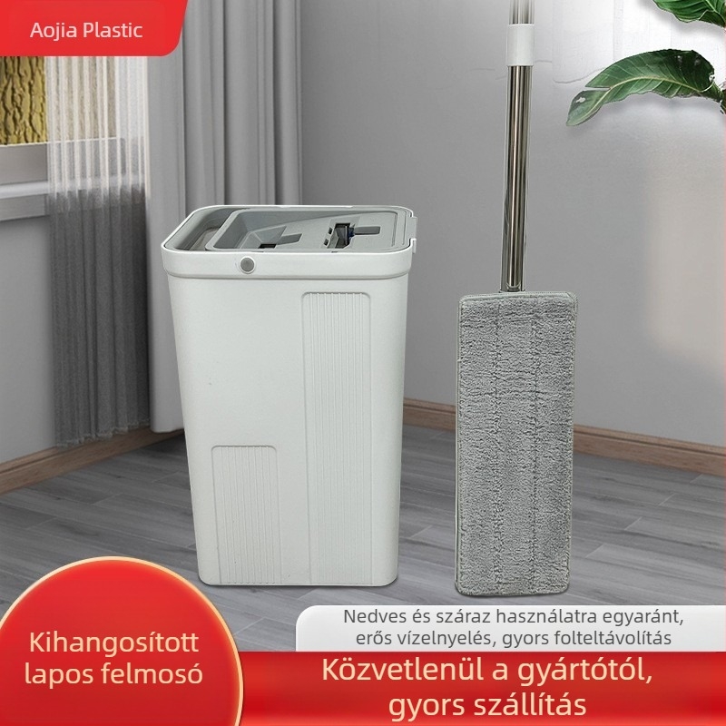 Személyre szabható karcolásálló lazító mop, érintésmentes sík felmosó otthoni padlótisztításhoz, víznyomó mop