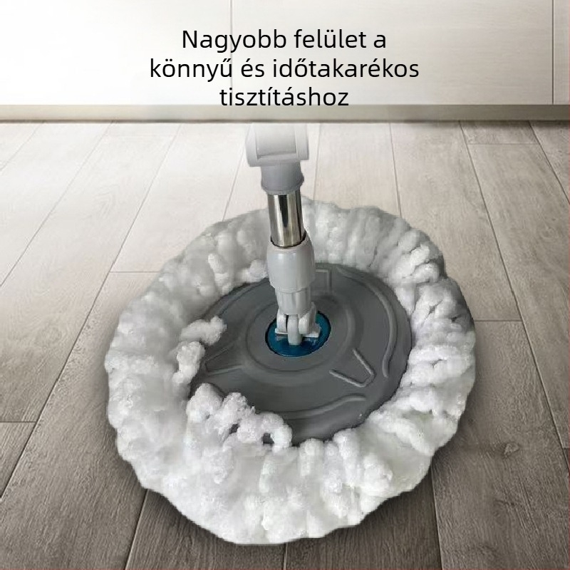 Kétirányú meghajtású felmosó és vödör szett, sportautó-stílus, otthoni használatra, érintés nélküli tisztítás