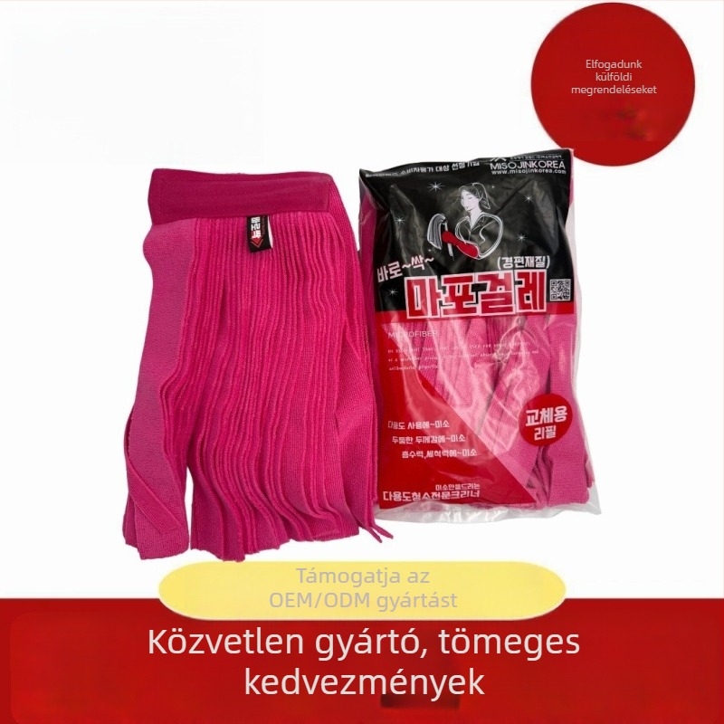 Ultra vékony mikroszálas mopfej, abszorpciós, klasszikus stílusú konyhai és otthoni tisztításra, nem hullik ki a szál, nagy gyöngy fej
