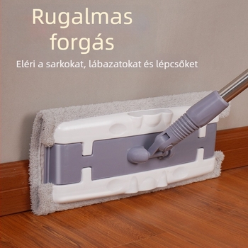 Személyre szabott, nagy lapos mop textil fejjel, háztartási száraz és nedves tisztításra