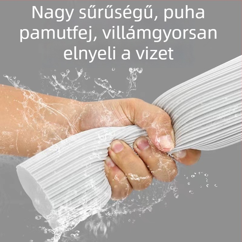 28 cm-es háztartási mop szivacs fejű, nedvszívó, kezek nélkül, öblítés nélkül