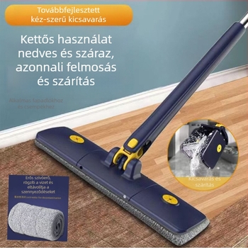 Személyre szabott, új típusú csavaros vízfelmosó — öncsavaró, kéz nélküli használat, síkfejű