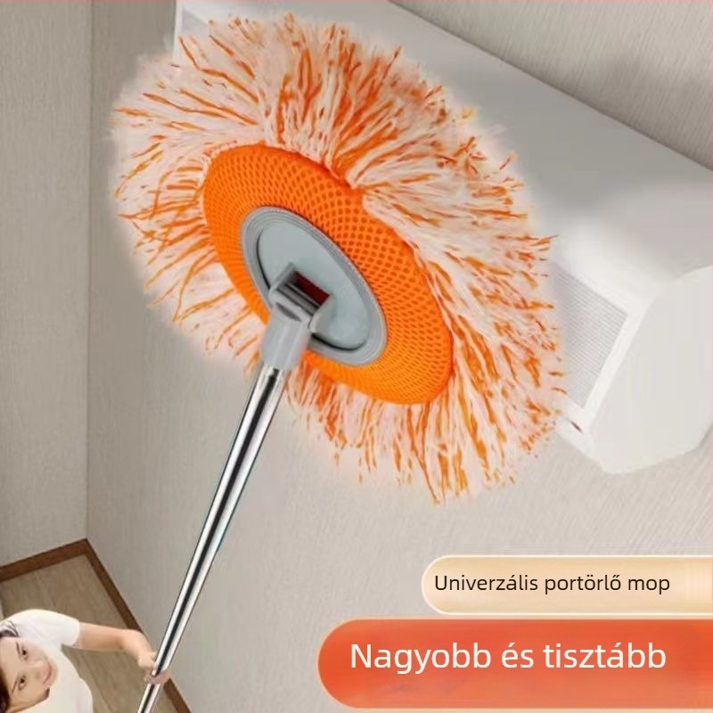 Napraforgó mintás mop teleszkópos rúddal, pamutszálas fej a por eltávolítására – tisztítás a mennyezeten, az autóban és a háztartásban