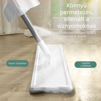 Személyre szabott permetező 3‑in‑1 lapos mop, érintésmentes működés, nedves és száraz fa padló tisztításához