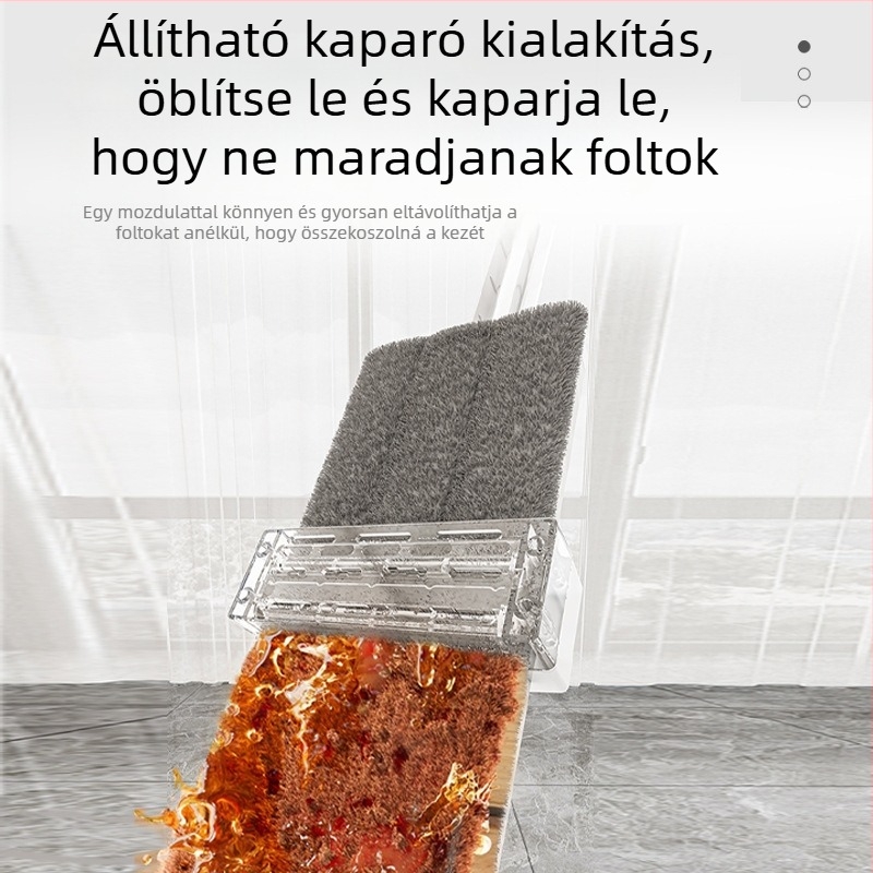 Kéz nélküli lapos mop otthonra, alumínium ötvözetből, mikroszálas kendő, nagy felszívó képesség, 2025-ös modell