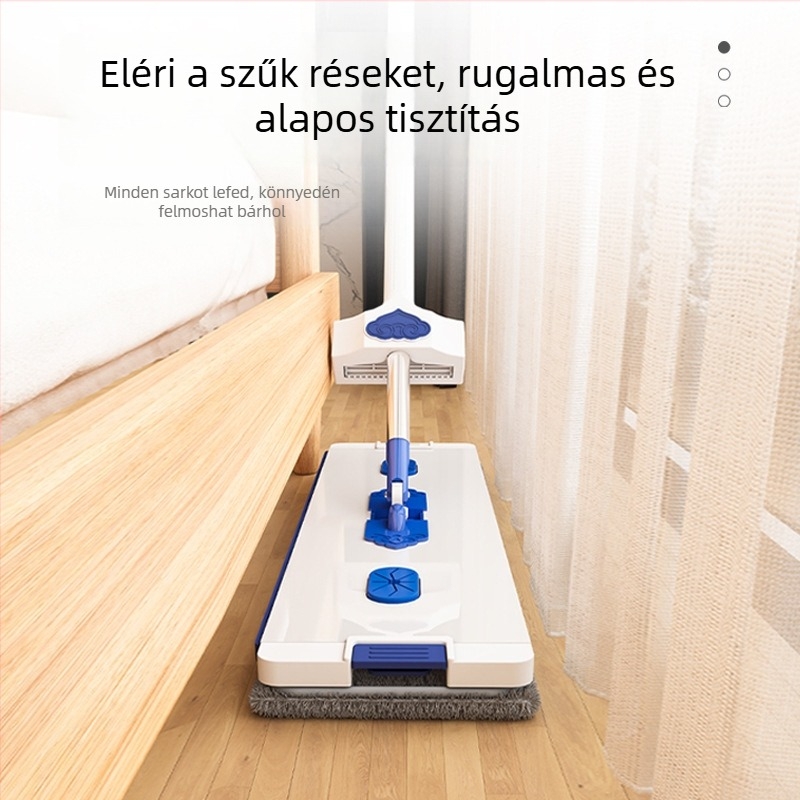 Kéz nélküli lapos mop otthonra, alumínium ötvözetből, mikroszálas kendő, nagy felszívó képesség, 2025-ös modell