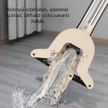 Összecsukható szivacs mop görgővel a víz kinyomásához, levehető, könnyű, otthoni tisztításra
