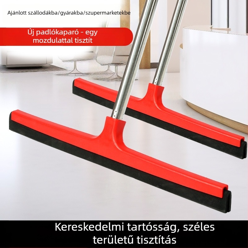 Nagy szivacsos felmosó, kaparóval és kinyomó mechanizmussal, állítható hosszúságú