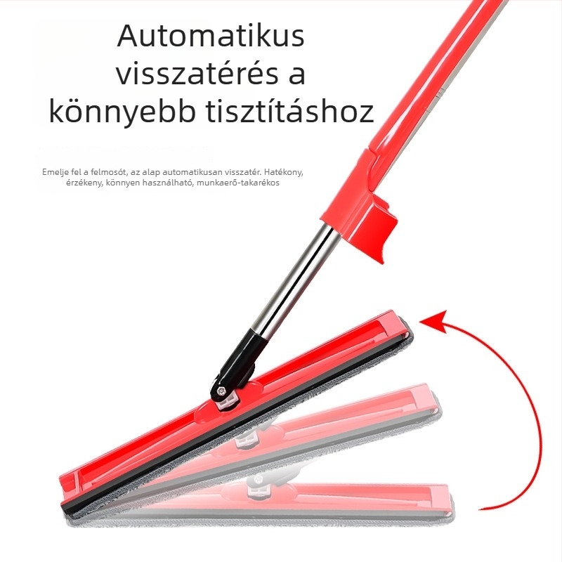 Személyre szabott sík mop, kézi csavarás nélkül, nedves és száraz használat, tisztító kaparó