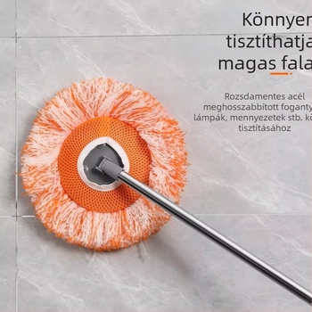 Napraforgó alakú felmosó a por eltávolítására, mennyezet és falak tisztítására, valamint csempék tisztítására
