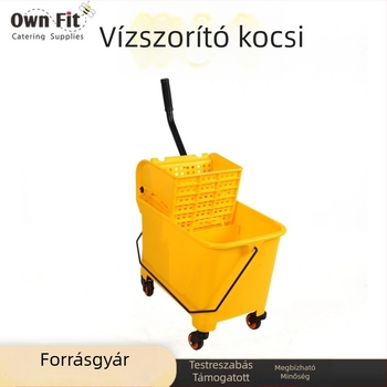 Nyomásos típusú kétrekeszes felmosó vödör
