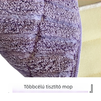 Személyre szabottan feldolgozott ultra finom mikroszálas mopruha plat fejhez – csíkos éllel – tartós dörzsölés és tisztítás